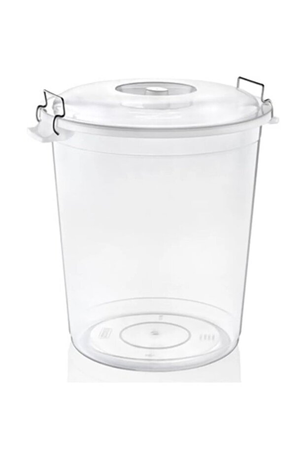 Pulses Bucket Transparent Bucket 70Lt with Handle and Lid -Asd174