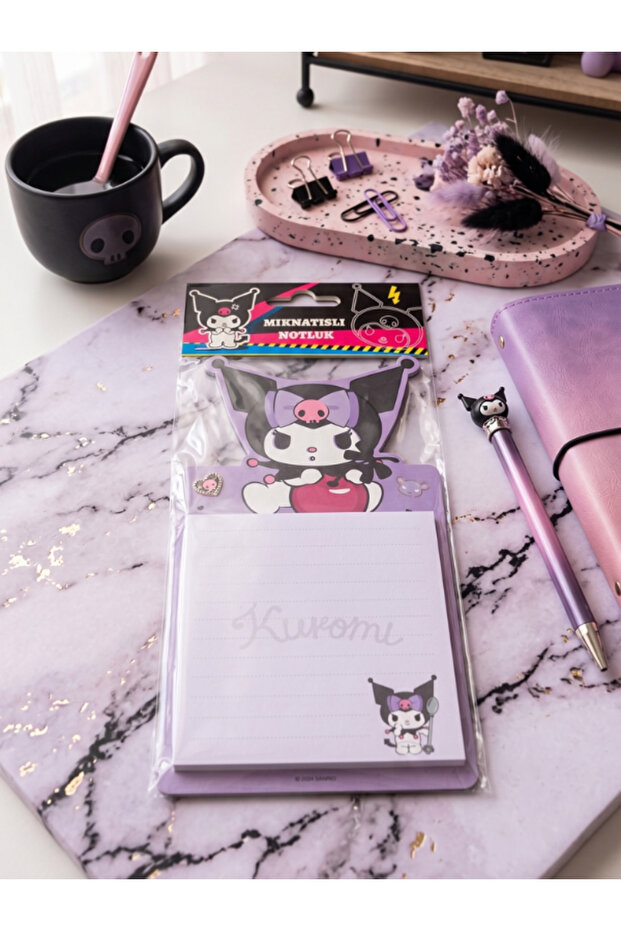 Kuromi & Hello Kitty Licensed Magnetic Note Holder