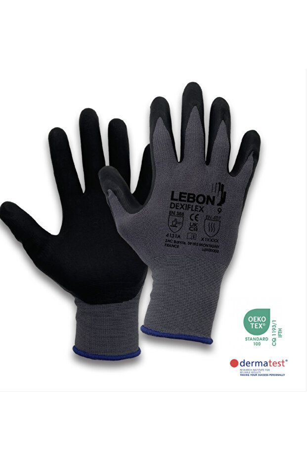 Dexiflex Foam Nitrile Work Gloves 10 Pairs