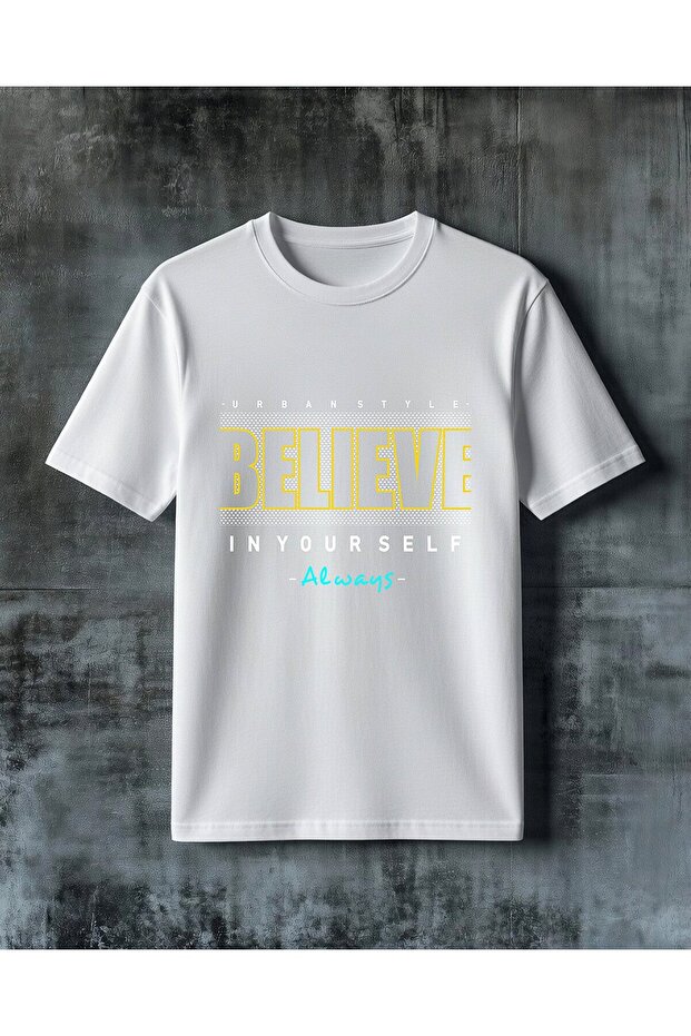 Believe Always Printed Oversize T-Shirt