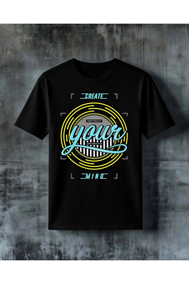 Create Mind You Logo Printed Oversize T-Shirt