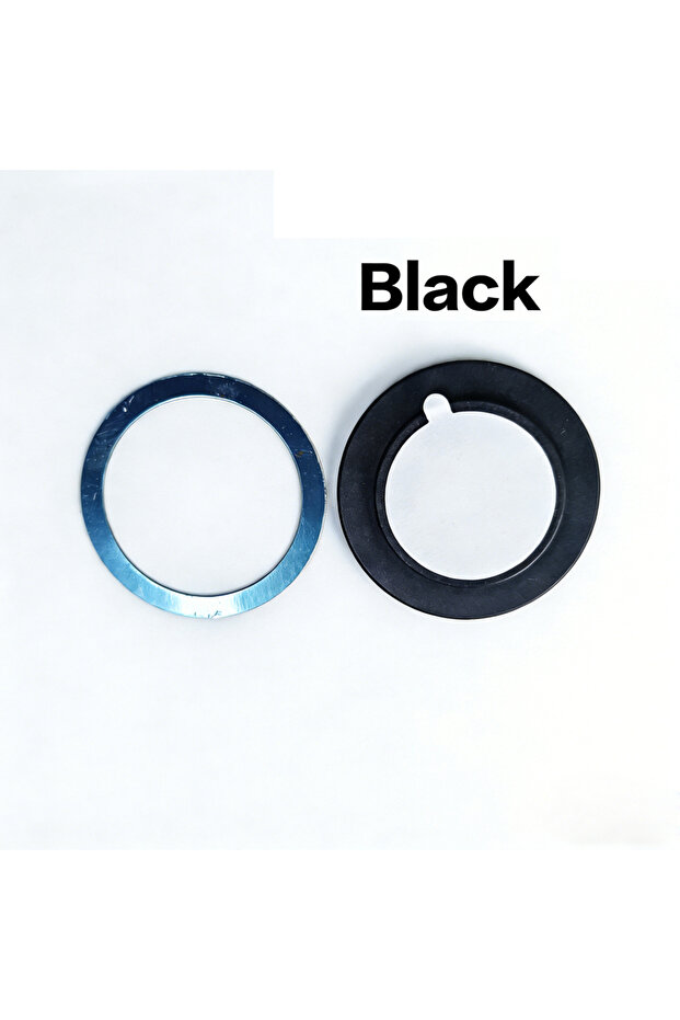 Black Magnetic Self-adhesive Phone Holder, Grip & Expanding Stand for iPhone, & Mac Series120° ...