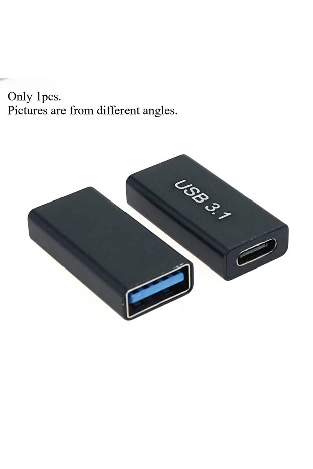 BSN 1pcs black 1/2/5/10pcs USB 3.0 Coupler Female To USB Type C Female Adapter Super Speed USB3.0 Ty