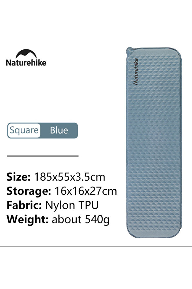 Naturehike Square - Blue Naturehike Air Mattress Ultralight Folding Quick Self Inflating Inflatable