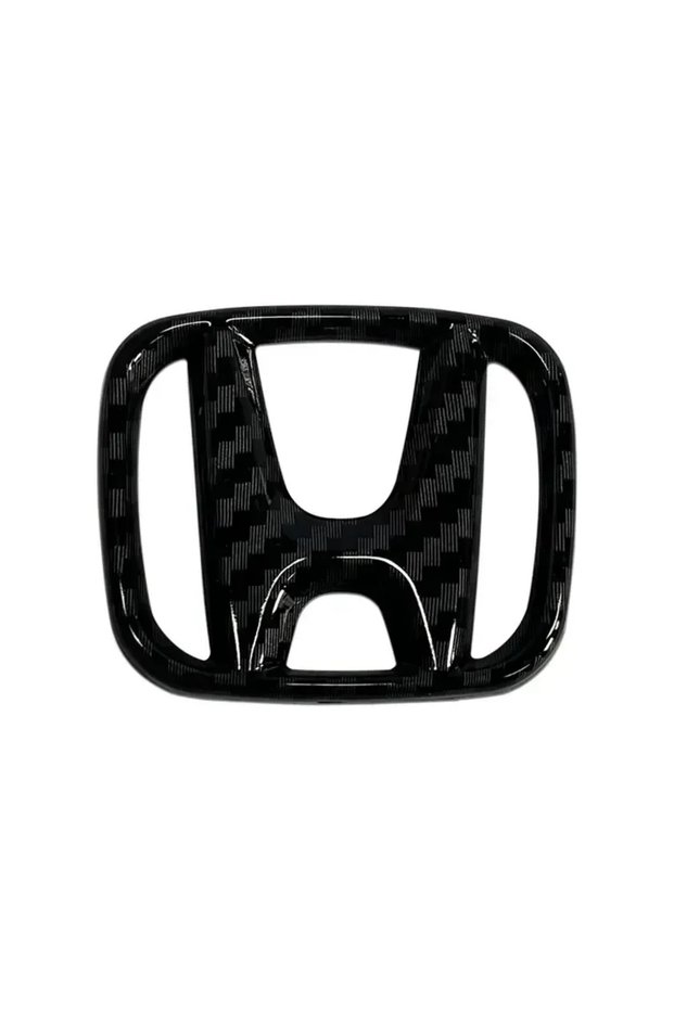 Carbon Fiber ABS Car Steering Wheel Logo Emblem Cover Sticker for Honda Accord Odyssey Jade CRV Fit