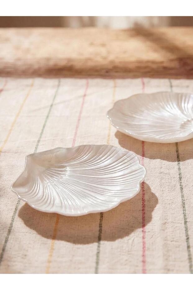 Sea Shell Patterned Glass Bowl Set of 2 (S6)