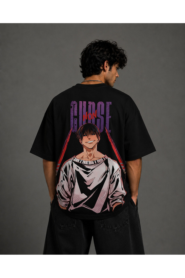Toji Fushiguro Oversize Unisex T-Shirt – Anime Printed Back Pattern Streetwear T-Shirt