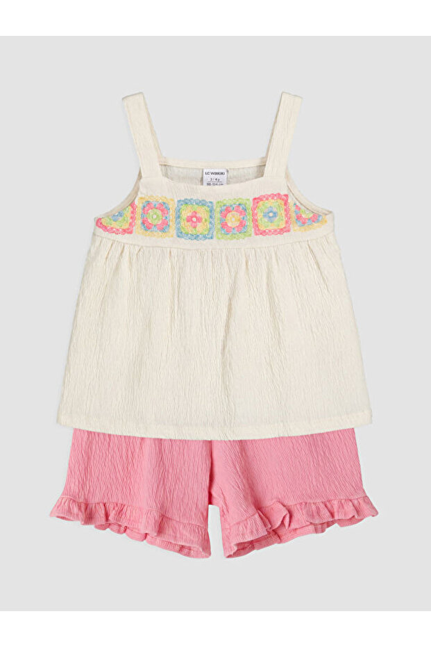 Sparkling Choices Embroidered Girls' Set from Shining Store