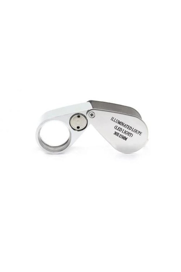Control, special boxed metal illuminated magnifier 30x21
