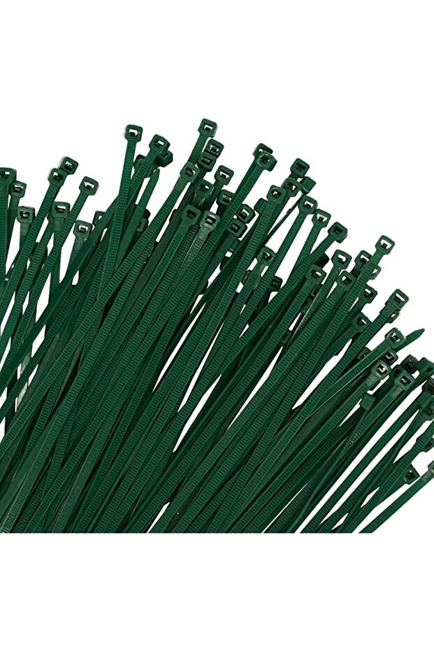 200PCS Nylon Zip Ties - 8 Inch Green,Multi-Purpose Self Locking Cable Ties, Ultra Strong Plastic Wire Ties with 40 Pounds Tensile Strength
