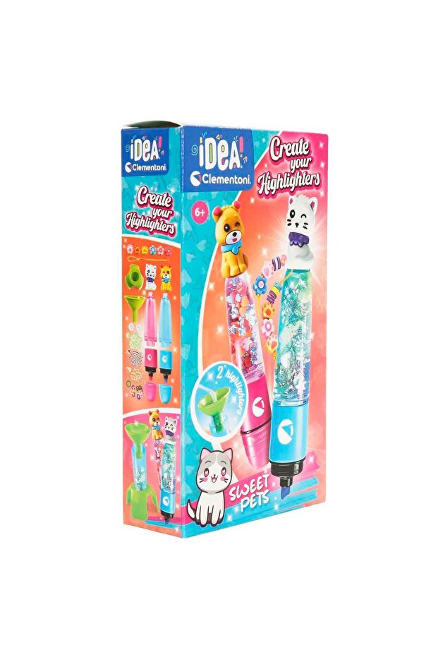 Idea Highlighter Pen Laboratory Cute Paws