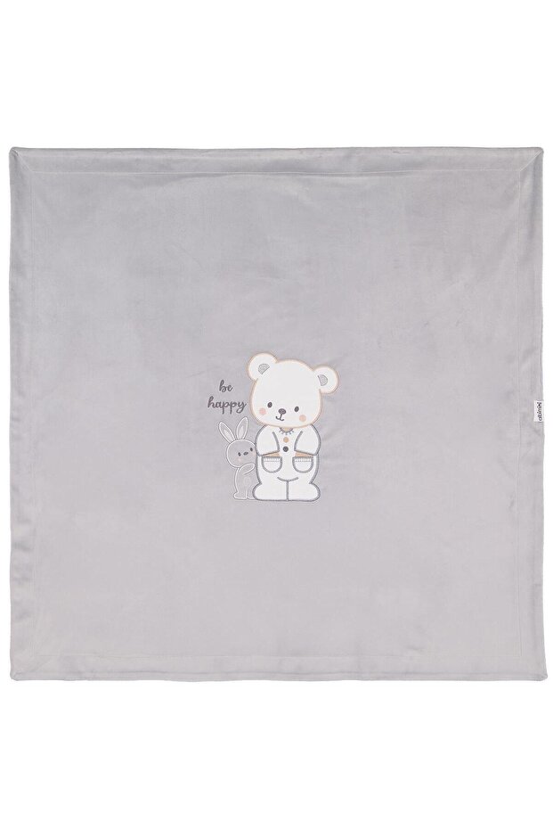 Rabbit Bear Blanket - Gray - 2