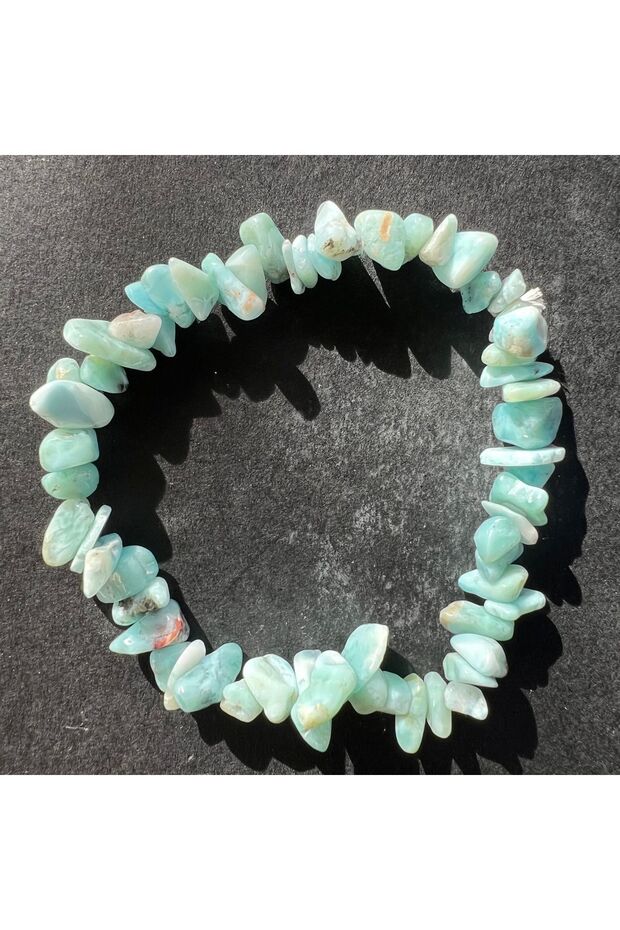 Larimar chips bracelet, AA quality - 4