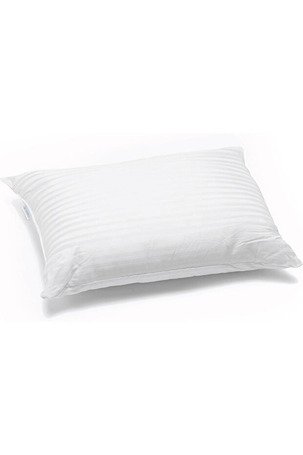 ® Premium Supersoft Stripe Pillow Standard Size 50x86cm /20''x 34'' Fluffy White, Back and Side Sleeper Hotel Quality Pillow