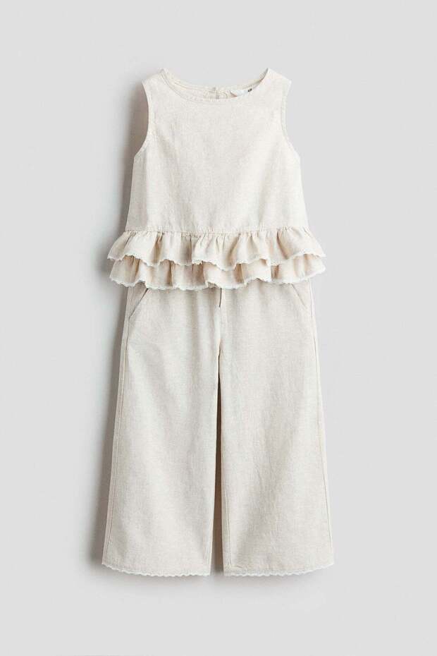 2-piece linen-blend set