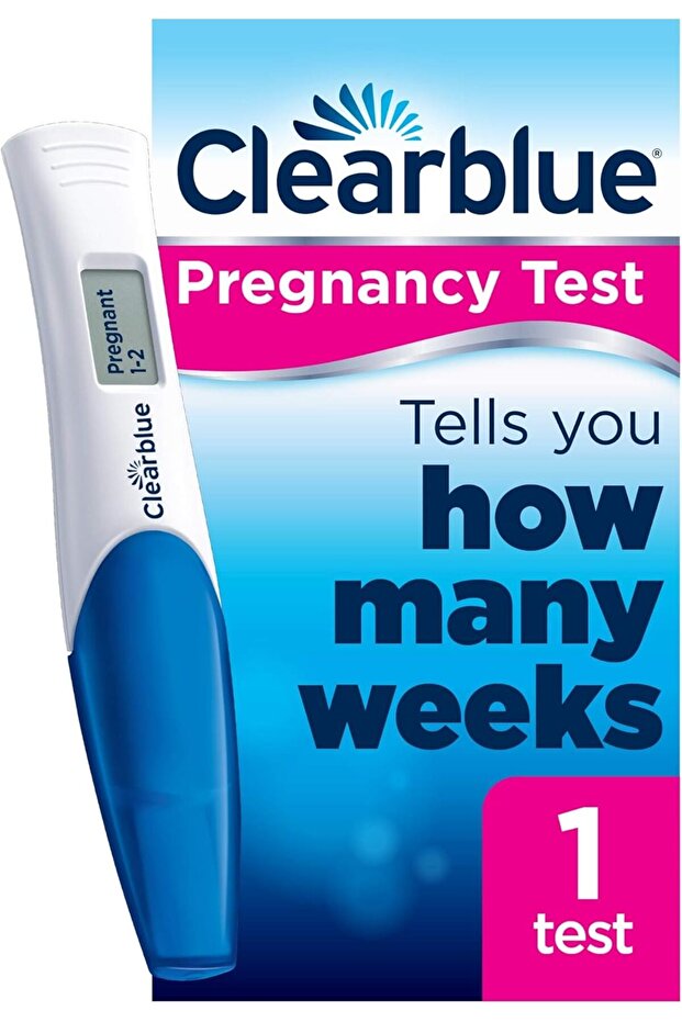 Clearblue Digital Pregnancy Test with Weeks Indicator – Tells You How Many Weeks, Smart Dual Sensor, Over 99% Accurate, 1 Digital Test