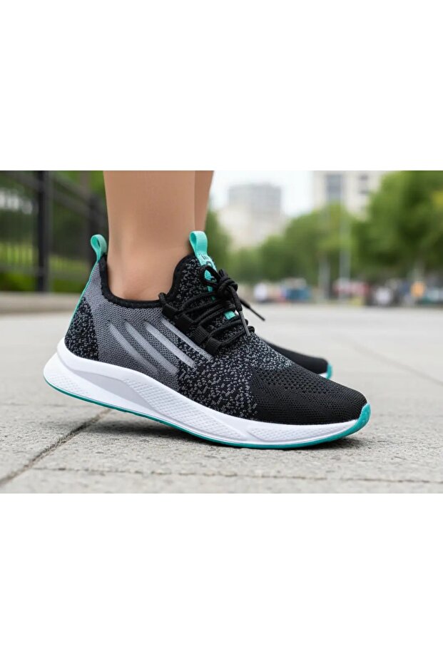 507 Lightweight Youth Black/Water Green Comfortable Sneaker