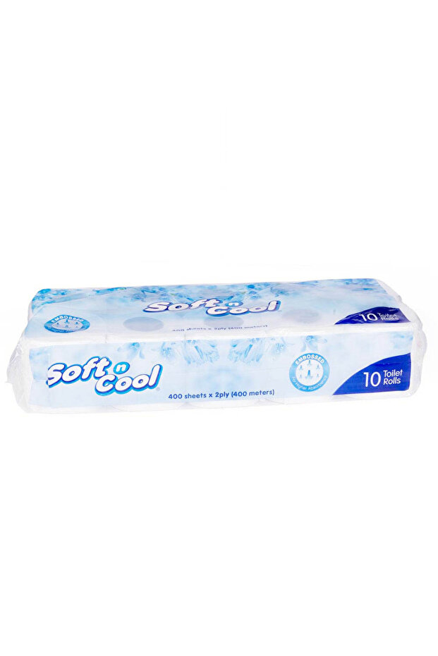 Soft N Cool Toilet Rolls 10 Count 400 Sheets