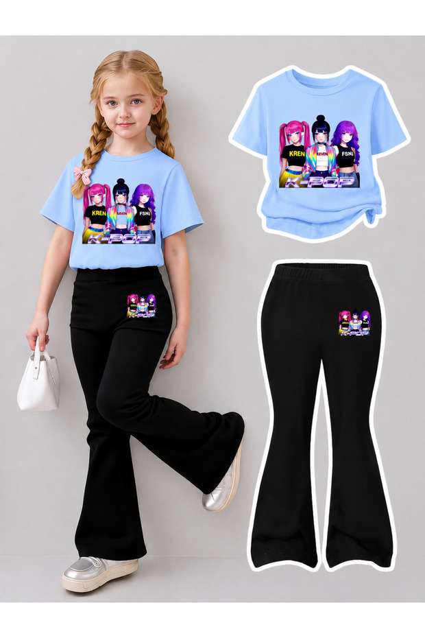 Girl's Spanish Style Leggings and T-Shirt Set