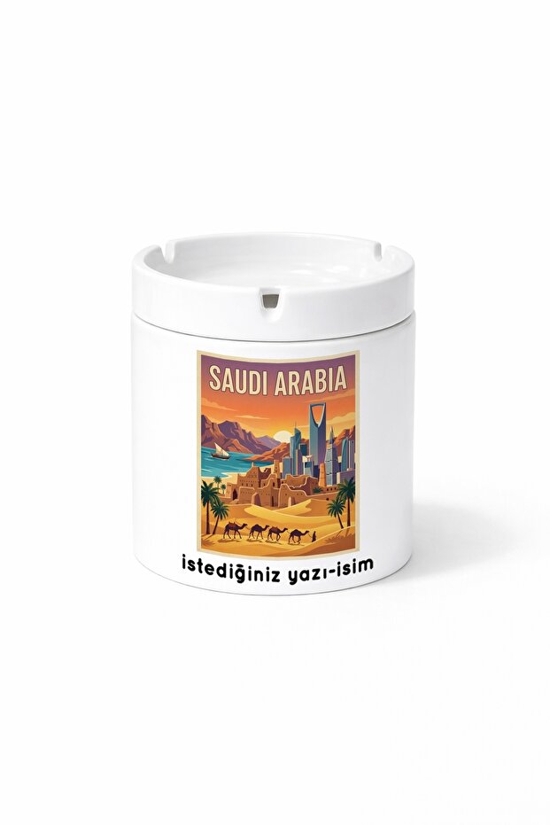 Saudi Arabia - Saudi Arabia City Double-Sided Printed Ash Tray Ashtray Gift