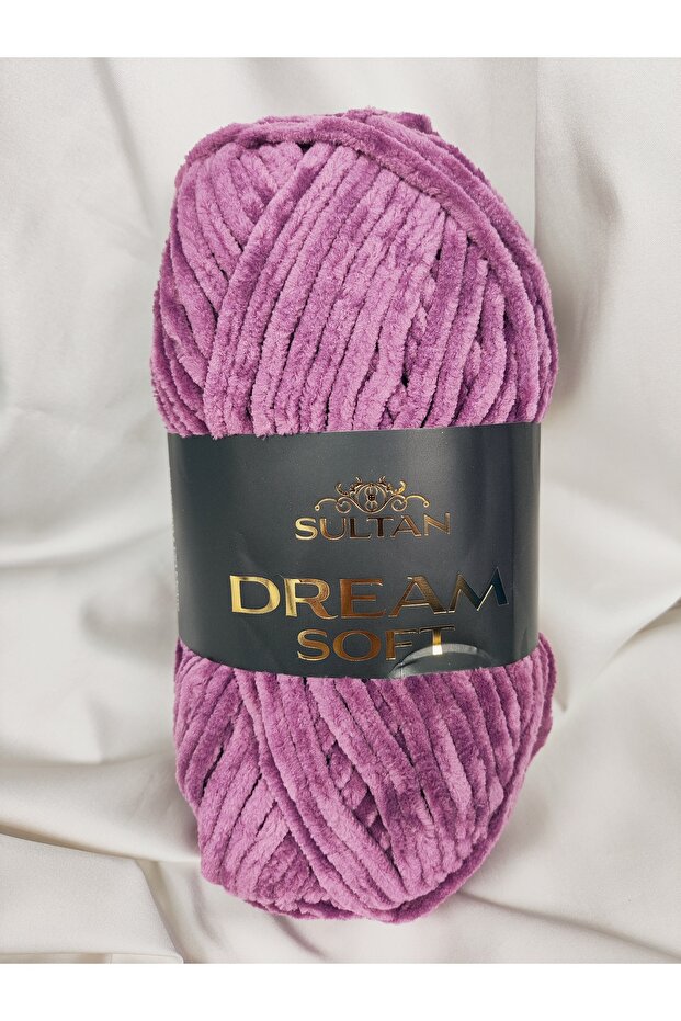 Dream Soft Velvet Light Plum Hand Knitting Yarn 100Gr. 120 Meters. (1 Piece) - Color: 956