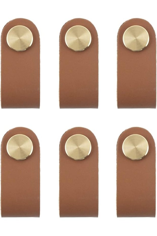 Pack of 6 Rabbit Shaped Wooden Knobs Single Hole Beech Wood Handles Wooden Cabinet Cabinet Handles Knobs for Dresser with Screws & Expansion Tube