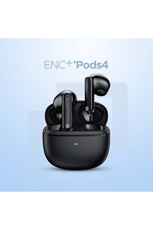 Pods 4 True Wireless Earbuds With Environmental Noise Cancellation (ENC), Bluetooth 5.3
