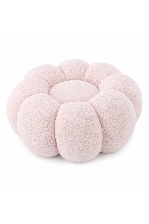 Decorative flower stool, 65x30 cm, pink