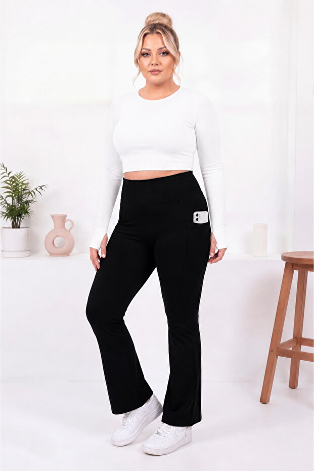 Plus Size Shape-Wearing Spanish Leggings