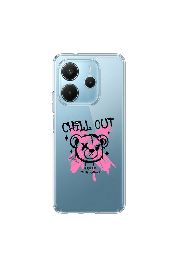 Redmi Note 14 Compatible Graffiti 6 Design Transparent Case