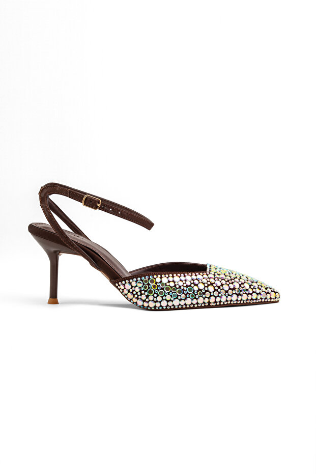 Rsd 17305 Stone Coated Adjustable Heeled Shoes