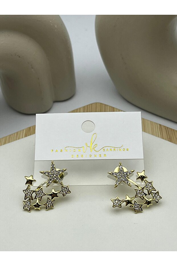 26vipk03 - vip gold multi-star earrings