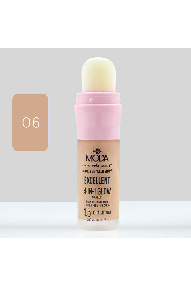 كونسيلر الإشراقة المتميزه 4×1 من مودا بيوتي– Excellent 4‑in‑1 Glow Concealer From