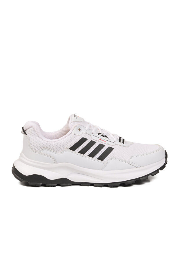 White-Black Lightweight Comfortable Sole Men's Sneaker Bst-2045 m