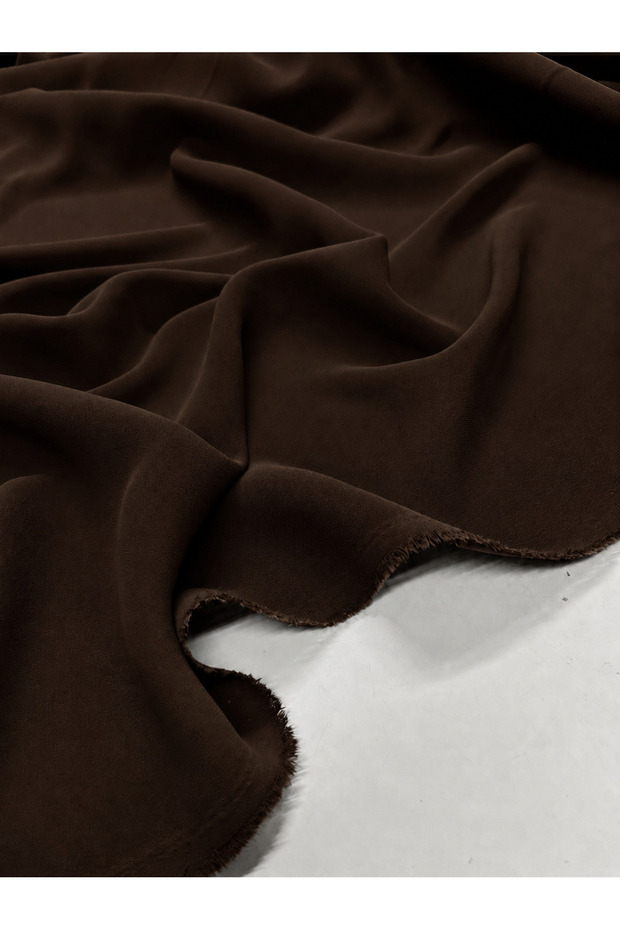 Bitter Brown Feracelik Medina Silk Fabric 4 Meters – Draped and Stylish Appearance
