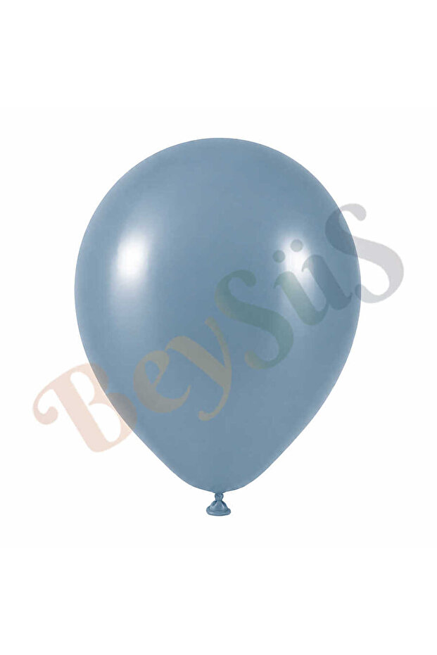 Blue Glass Color Latex Retro Balloon (60 cm) - 1 Piece