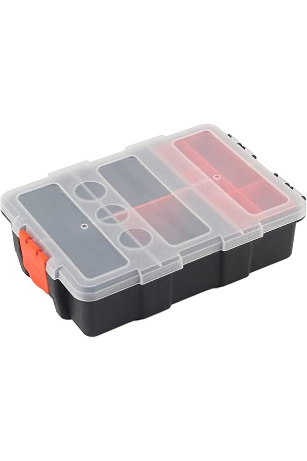 Double Side Tool Box Organizer, Hardware Storage Box with Fine Workmanship Water Proof Wear