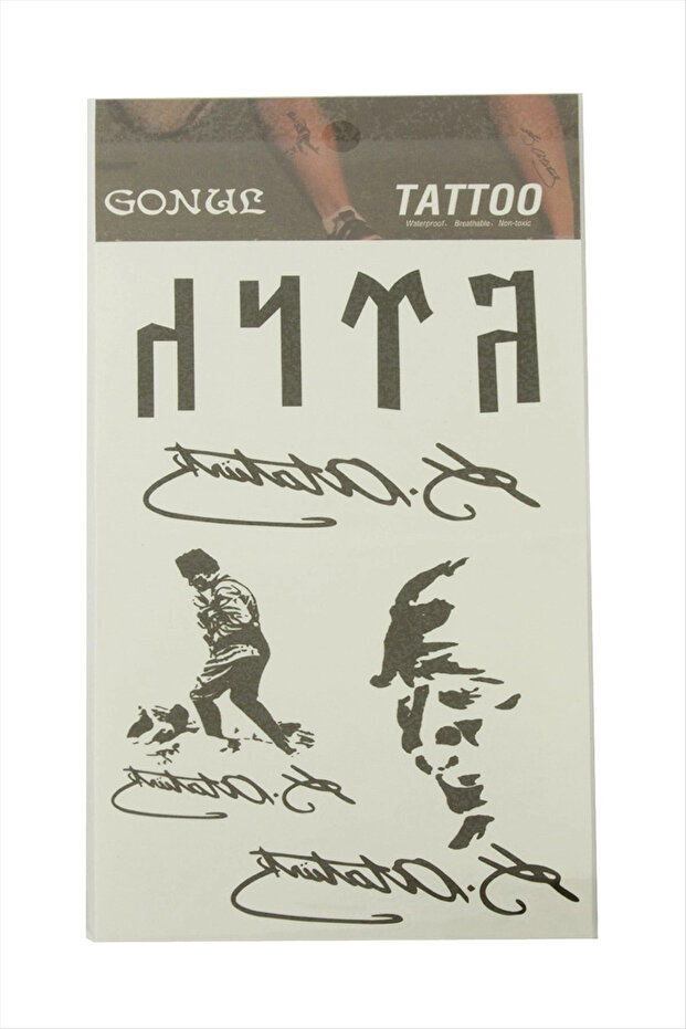 Ataturk Themed Tattoo Sticker