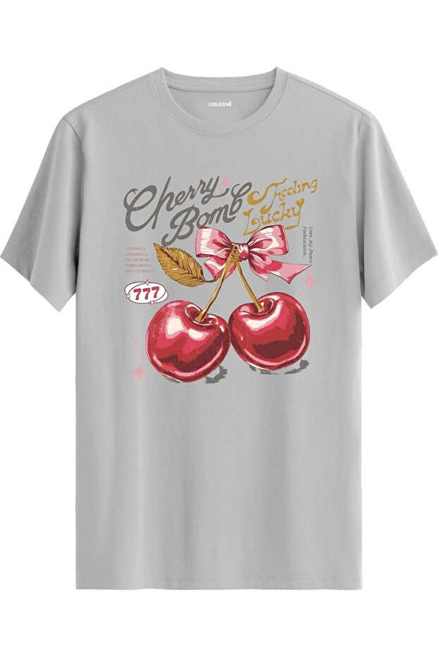 تي شيرت مطبوع عليه Cherry Bomb