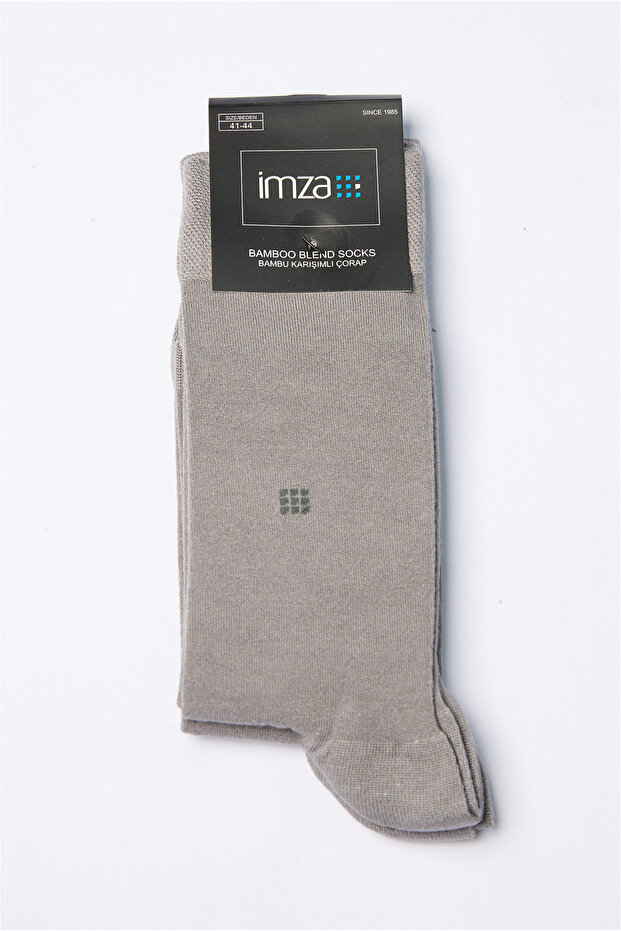 Gray Plain Bamboo Socks 1060260150