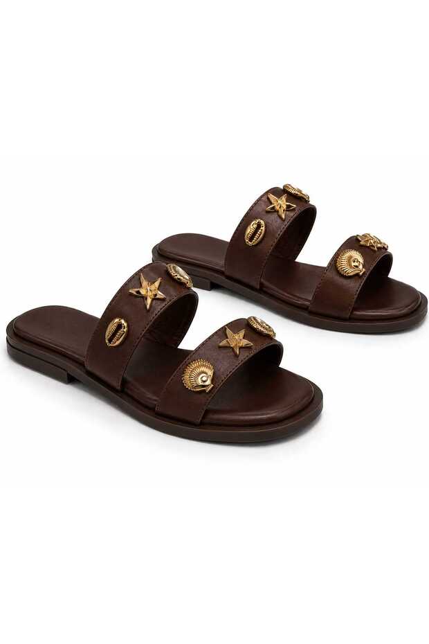 Women's Slippers with Sea Shell and Star Accessories