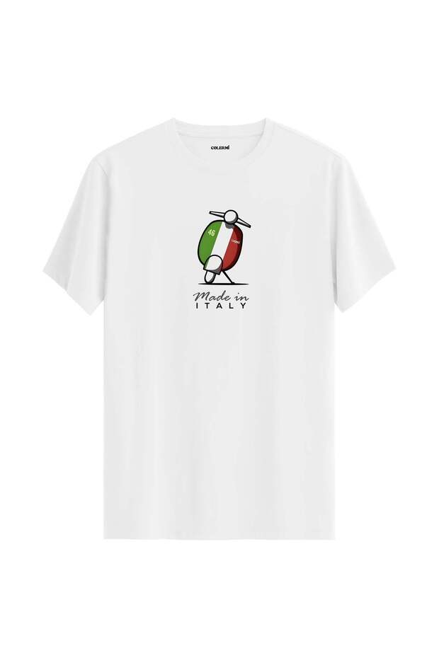 Italy Themed Retro Scooter Design T-Shirt