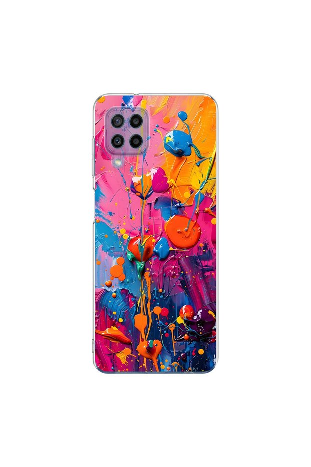 Samsung Galaxy M22 Compatible Graffiti 3 Design Transparent Case