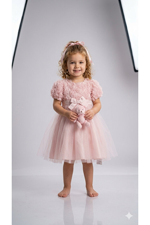 Girl's Rose Evening Dress