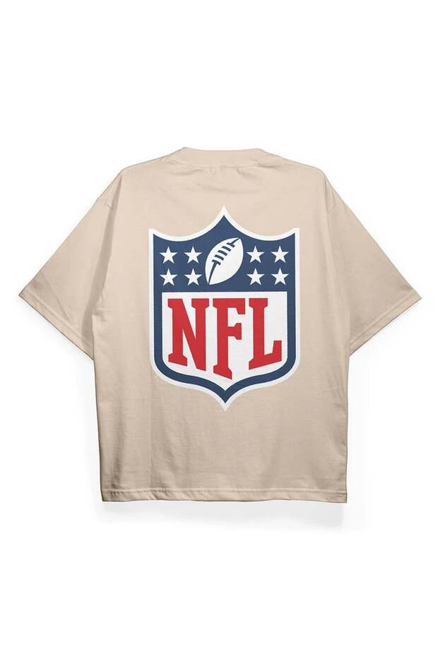 تي شيرت كبير الحجم مطبوع عليه T2042 NFL