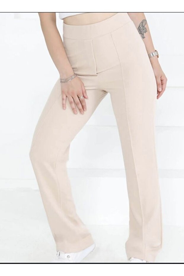 Crepe Cotton Patletli Crepe Pants