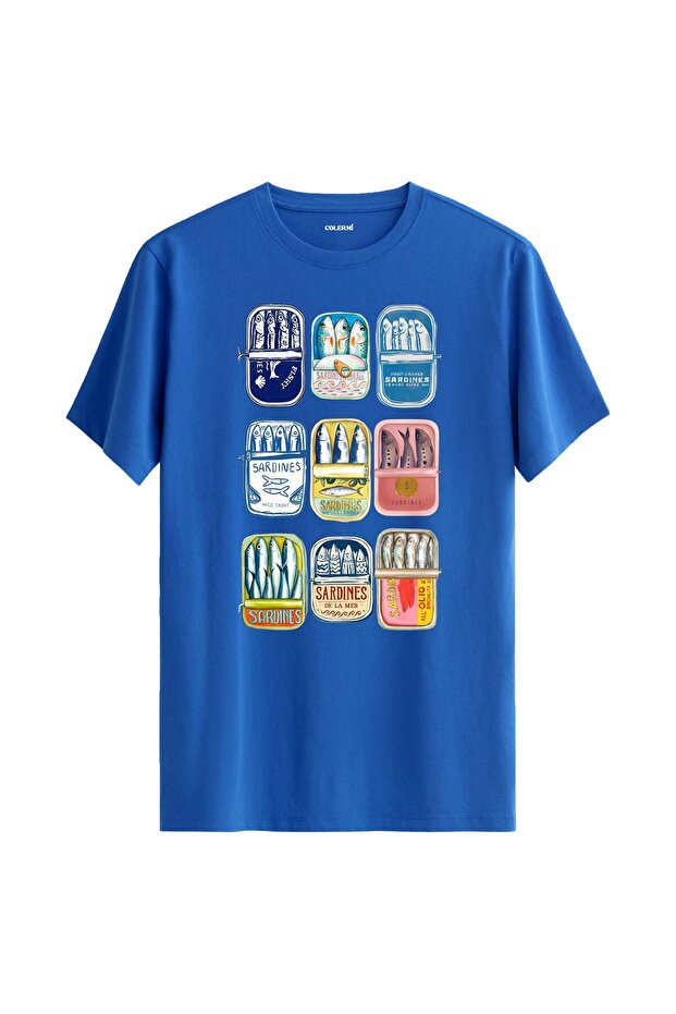 Vintage Sardines Printed T-Shirt