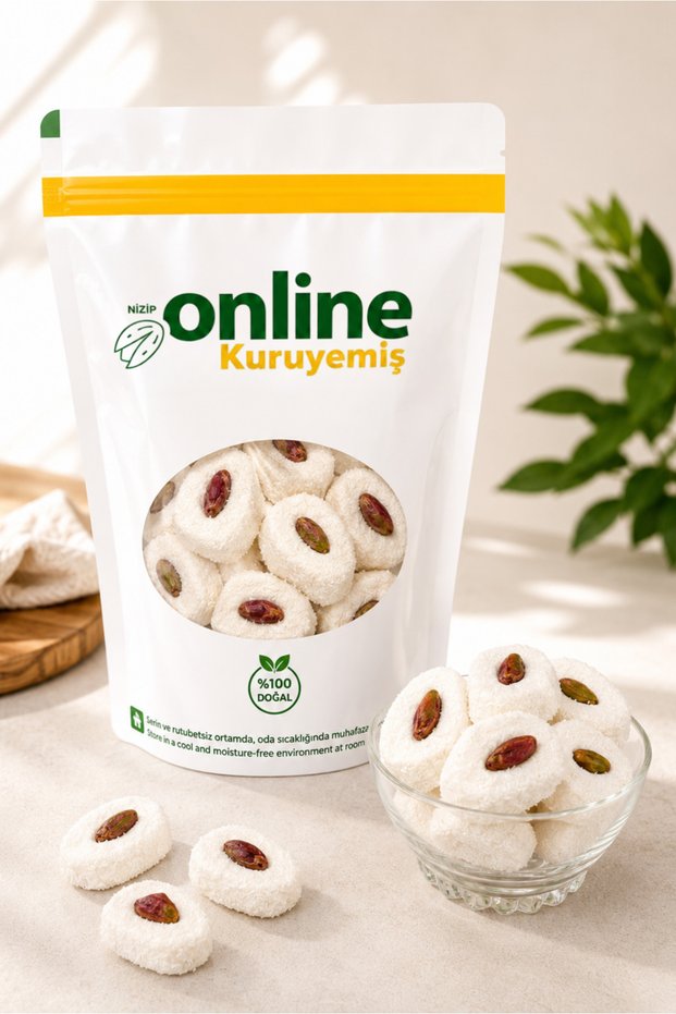 Lokum Pistachio White -250 Gr
