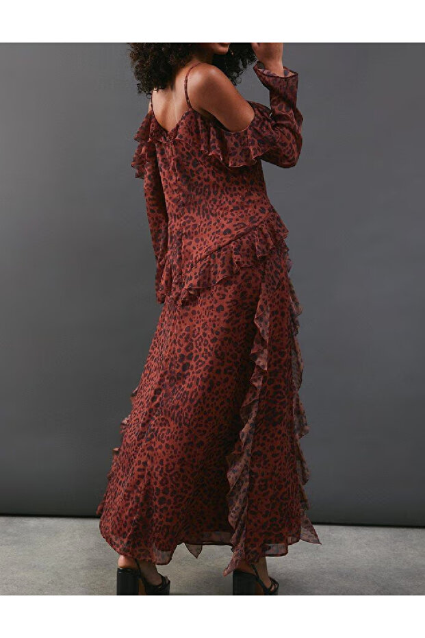 Rochie lunga, Animal print - 2