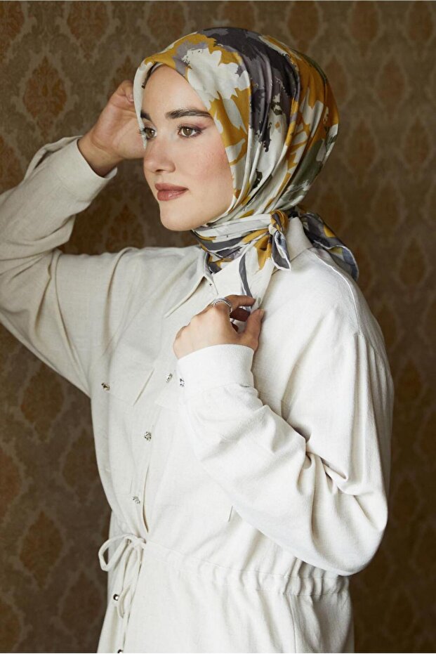 وشاح طبيعي منقوش 8634